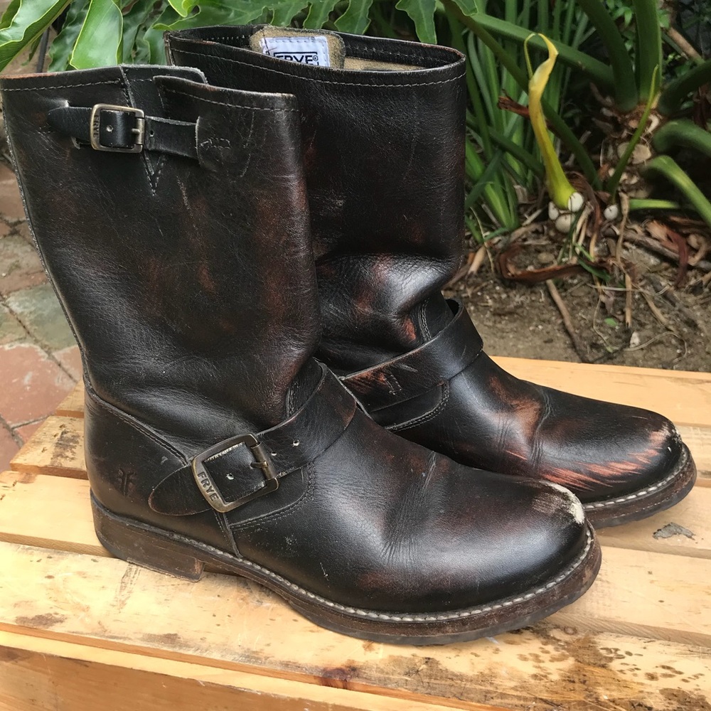 Frye Engineer Boot, Dark Brown